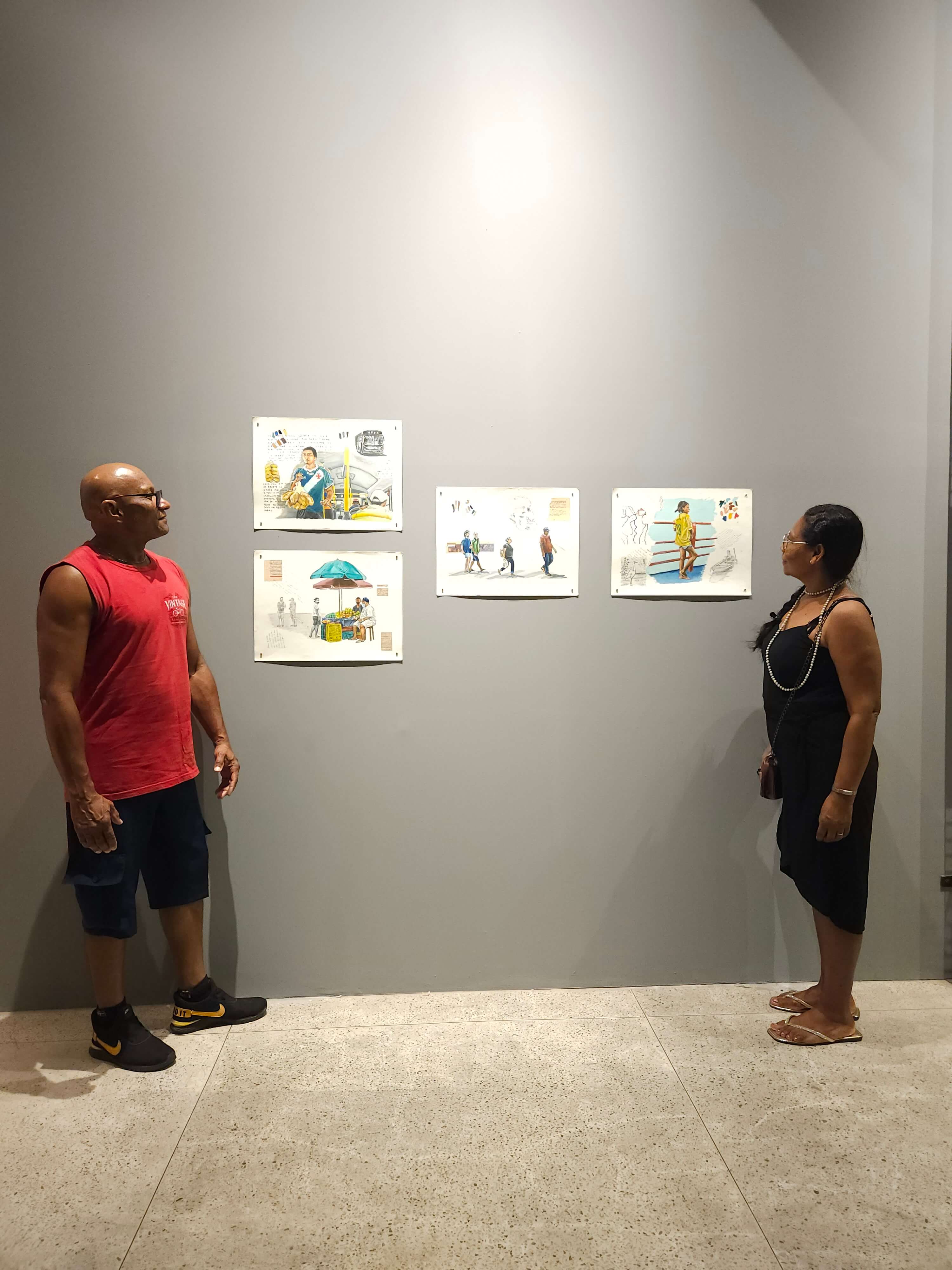 Exposição "insurgências e o contraponto de longe" no CCBA (Centro Cultural Bienal das Amazônias) (2024).